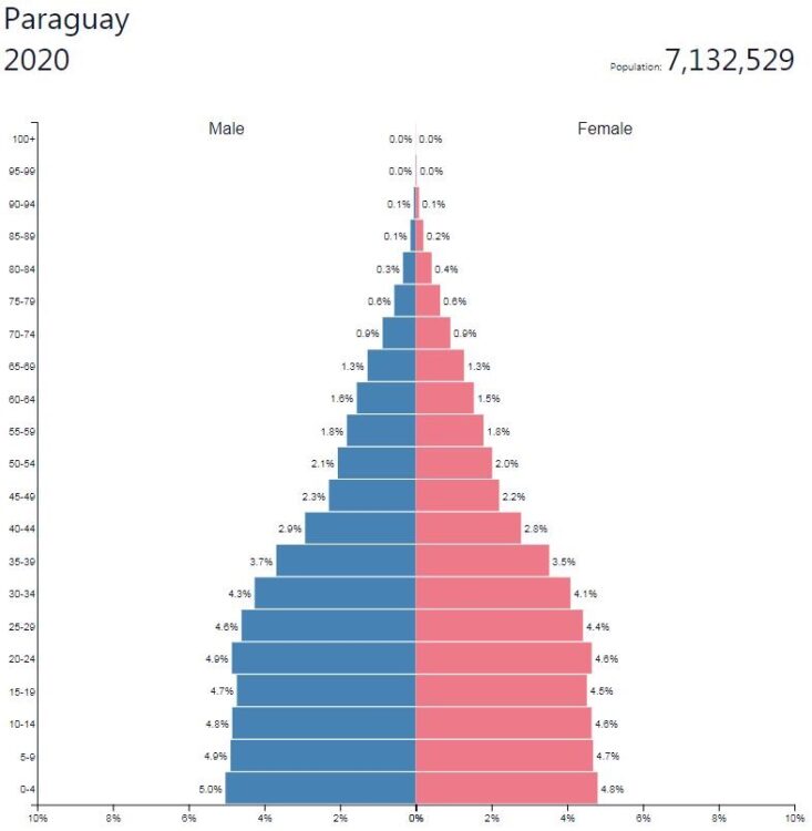 Paraguay Population Pyramid