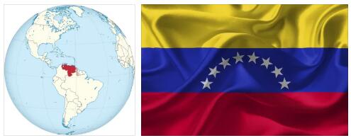Venezuela Flag and Map 2